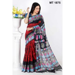 Soft Cotton Batik Saree with Blouse Piece (MT-1875)