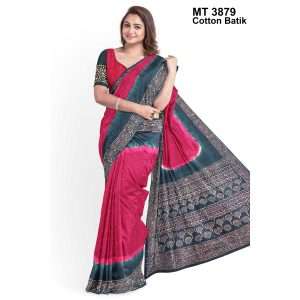 Soft Cotton Batik Saree with Blouse Piece (MT-3879)