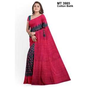 Soft Cotton Batik Saree with Blouse Piece (MT-3985)