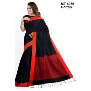 টাঙ্গাইল তাঁতের সুতি শাড়ী ব্লাউজ পিছ সহ (MT-4056)