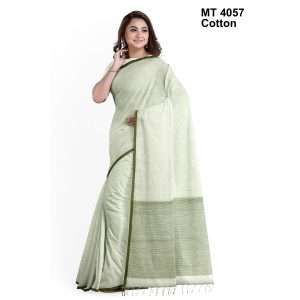 টাঙ্গাইল তাঁতের সুতি শাড়ী ব্লাউজ পিছ সহ (MT-4057)