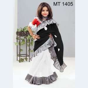 বাচ্চাদের রেডিমেড হাফসিল্ক শাড়ী (MT-1405)